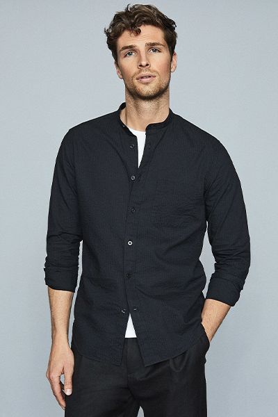 Wallace Cotton Seersucker Shirt