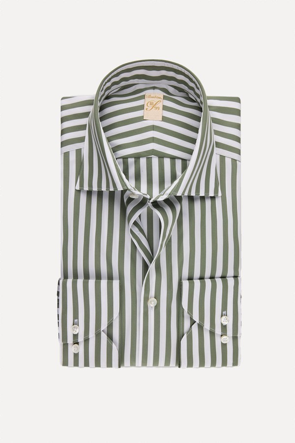 Striped Twill Shirt from Stenströms