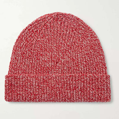 Ribbed Wool Beanie from Mr P.