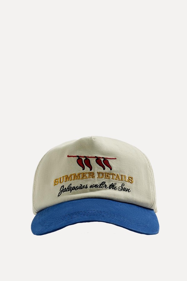 Contrast Embroidery Cap from Zara
