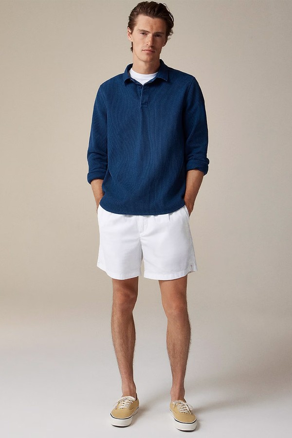 Waffle-Knit Rugby Shirt