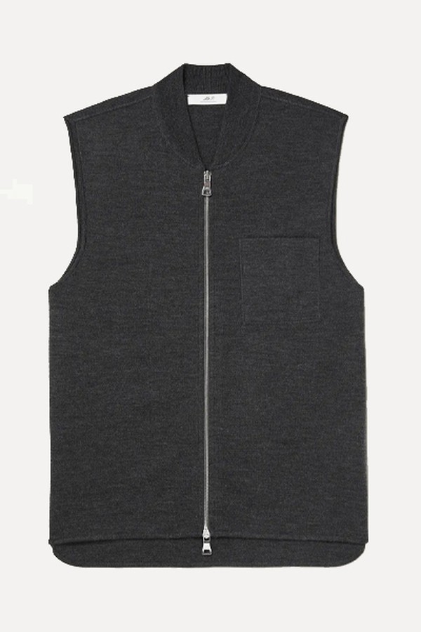 Double-Faced Merino Wool-Blend Gilet from Mr.P