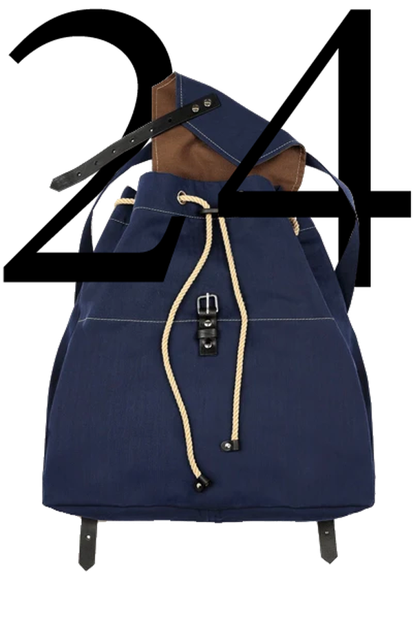 Herringbone Cotton Backpack from YMC