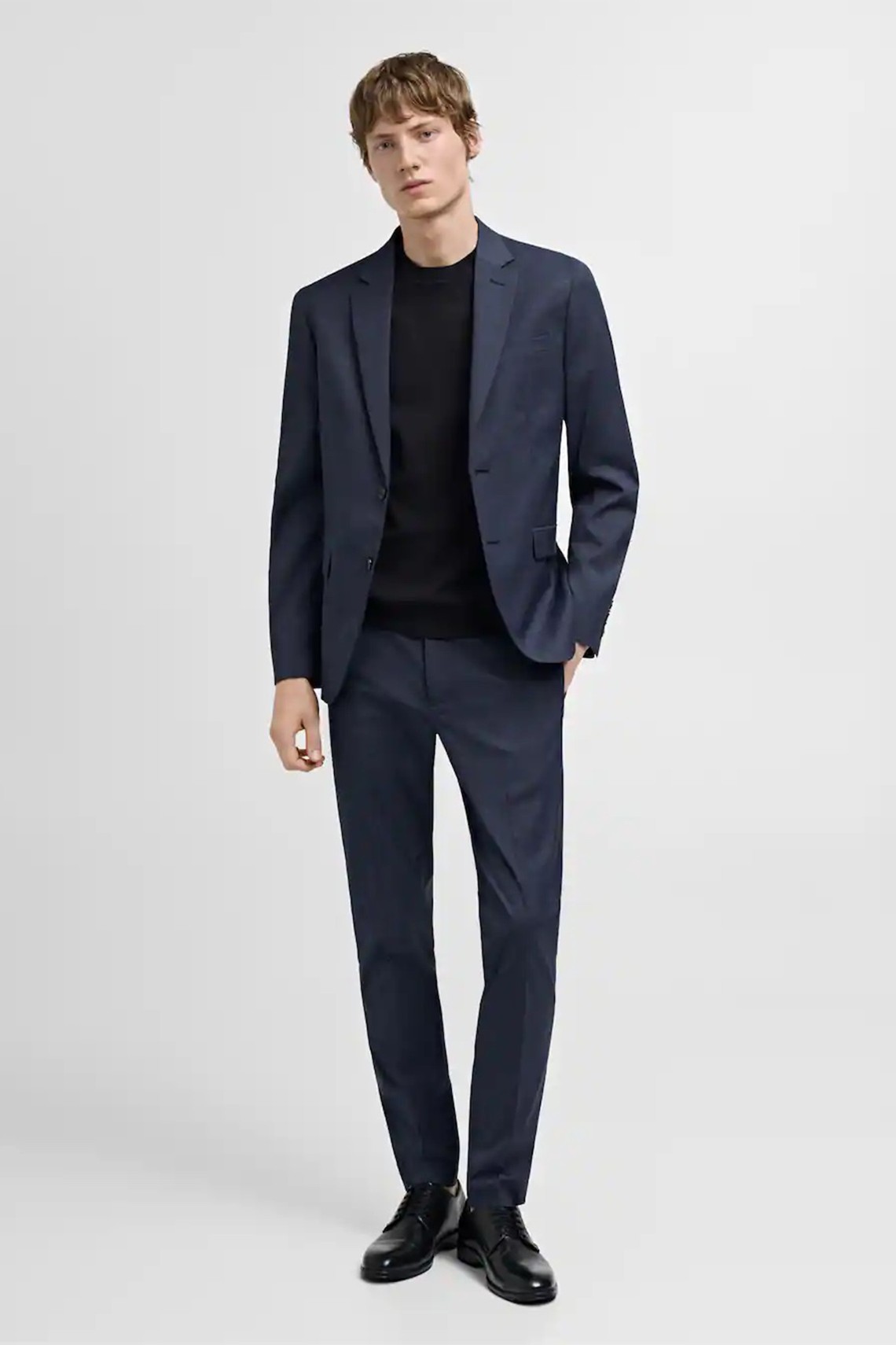 Stretch Fabric Super Slim-Fit Suit Trousers from Mango 