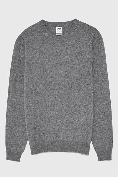 Cashmere Round Neck Sweater from Zara