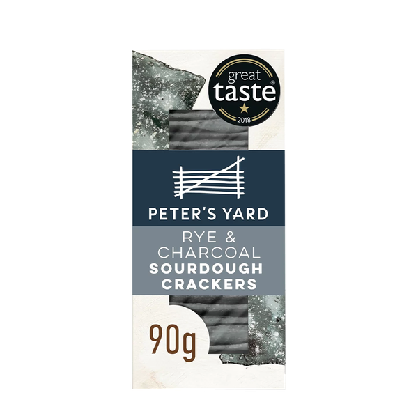 Rye, Charcoal Sourdough Crackers from Peter's Yard