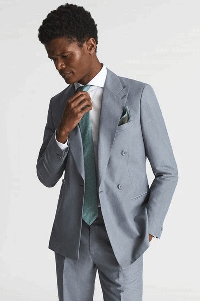 Tone Double Breasted Linen Blazer