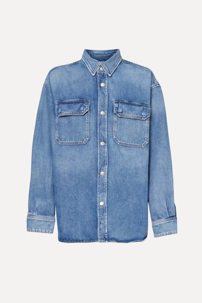  Camryn Oversized Organic Denim Shirt from Agolde