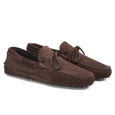 Chocolate Suede Driving Shoes