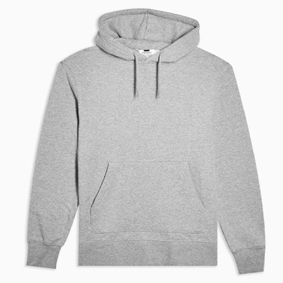 Grey Marl Peached Classic Hoodie