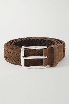 3.5cm Woven Suede Belt from Tod's