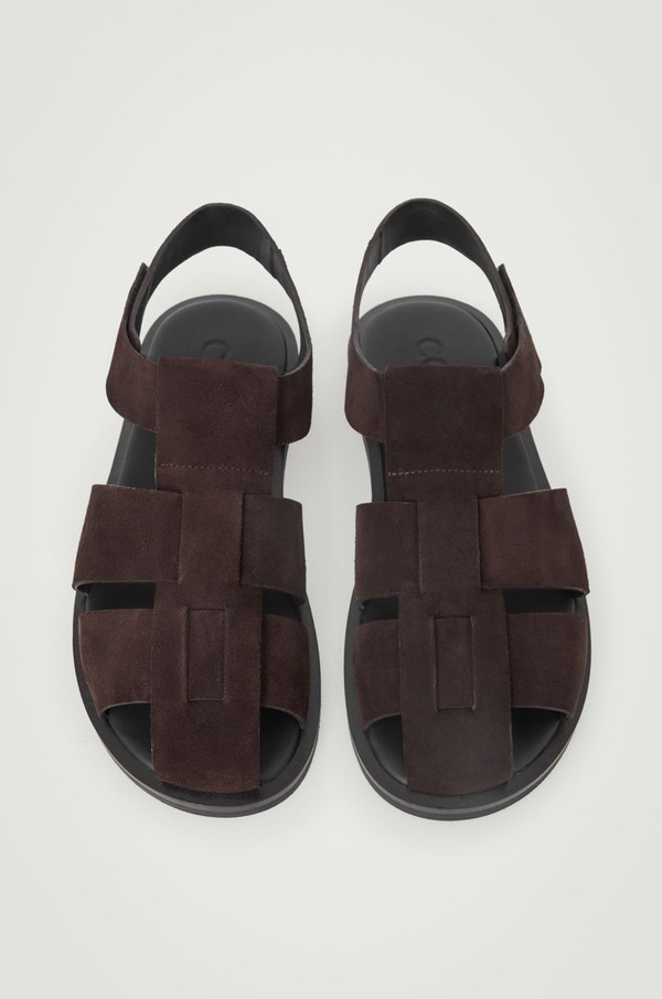 Suede Fisherman Sandals