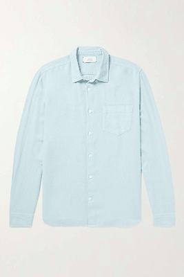 Garment-Dyed Linen-Blend Shirt from MR P.