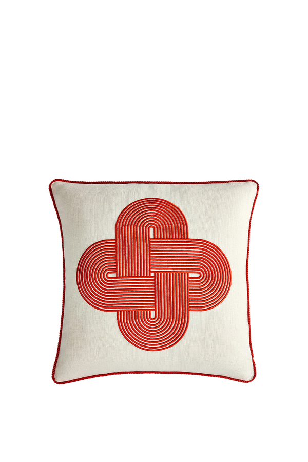 Pompidou Red Plus Cushion from Jonathan Adler