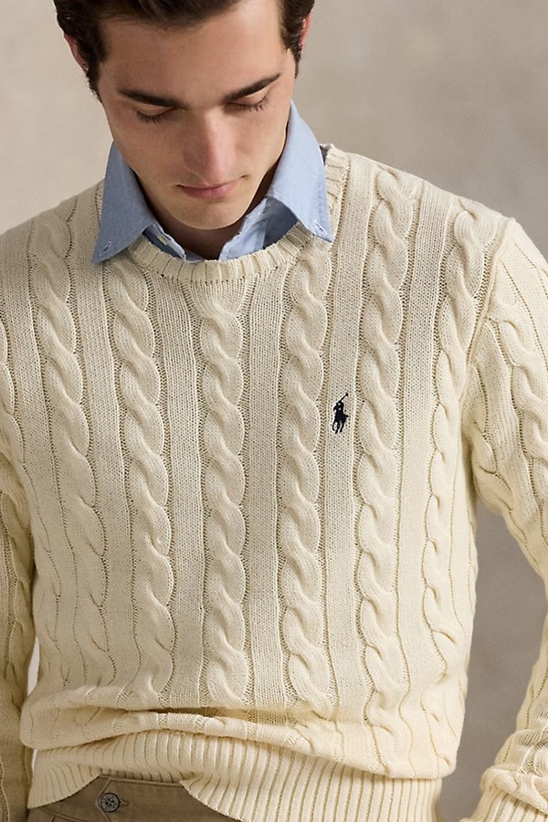 Cable-Knit Cotton Jumper