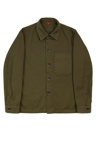 Cedrone Cotton Herringbone Overshirt from Barena