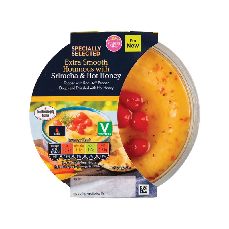 Extra Smooth Houmous With Sriracha & Hot Honey