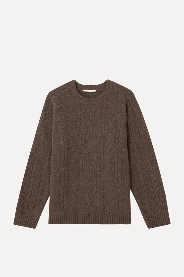 Atlas Aran Knit Lambswool Sweater from A Day's March