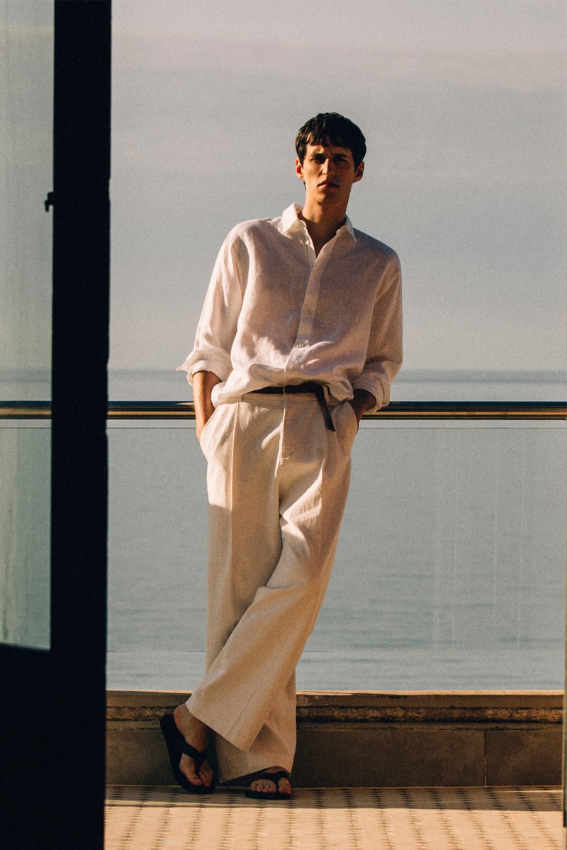 Regular Fit Linen-Blend Shirt from COS