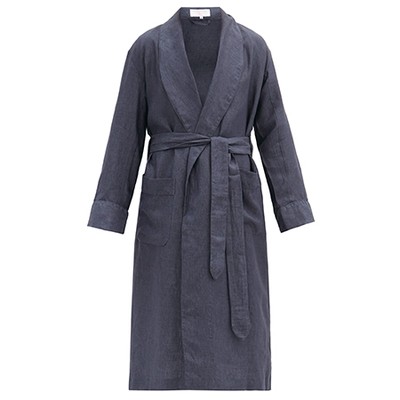 Aloe Vera Washed Linen Robe from Emma Willis