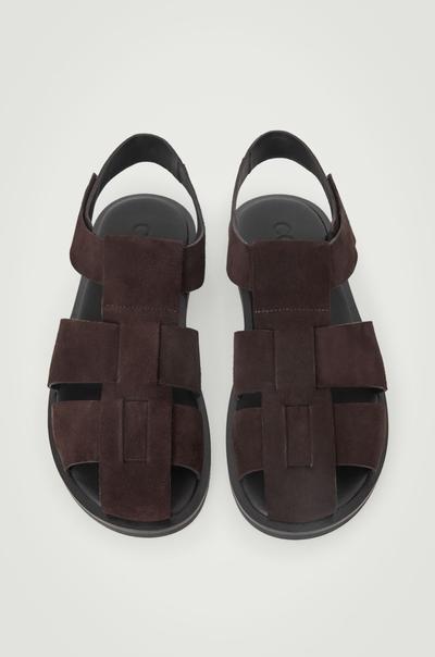 Suede Fisherman Sandals