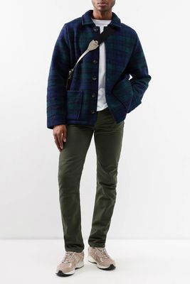 Franckie Check Wool-Blend Flannel Overshirt from A.P.C