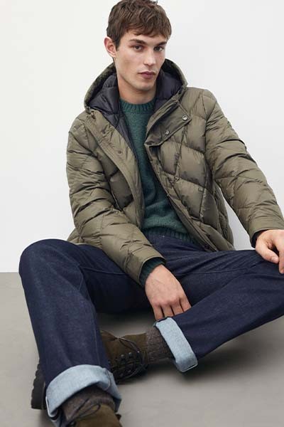 Lightweight Down Parka With Hood