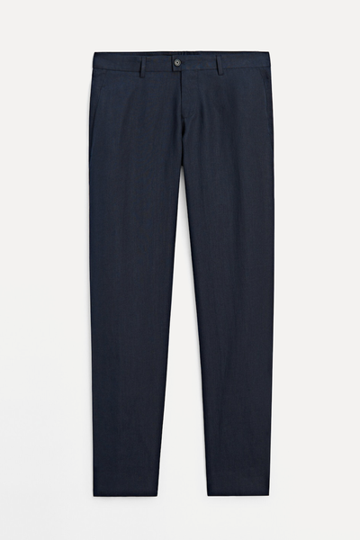 100% Linen Suit Trousers  from Massimo Dutti