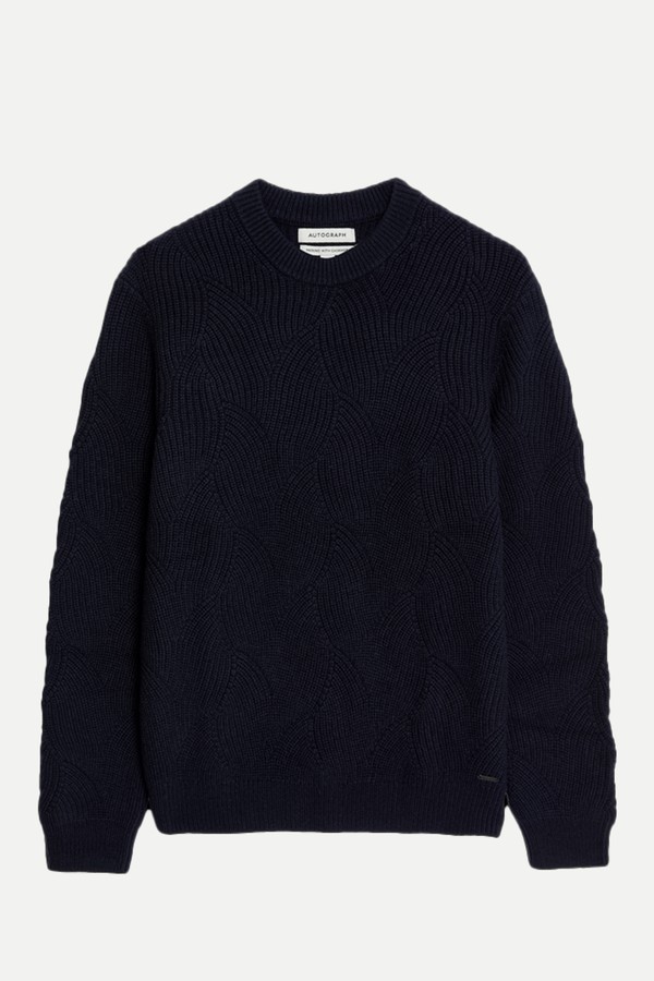 Fine Merino Wool Jumper with Cashmere