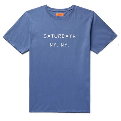 Logo Print Cotton Jersey T-Shirt from Saturdays NYC