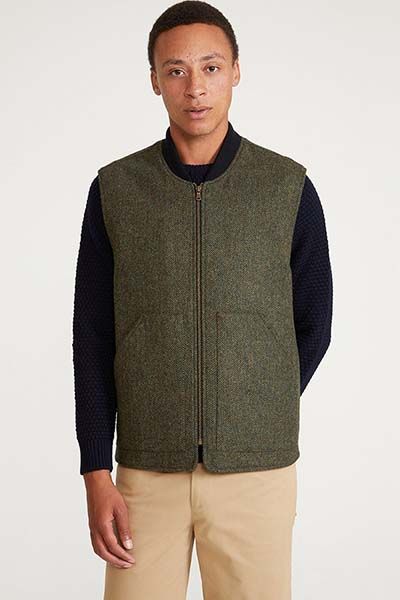 Herringbone Tweed Gilet from Sirplus