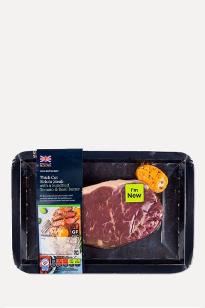 Thick Cut Sirloin Steak With A Sundried Tomato & Basil Butter from Specially Selected 