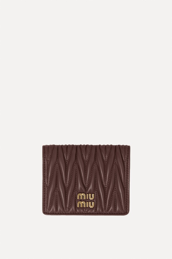 Matelassé Nappa Leather Wallet from Miu Miu