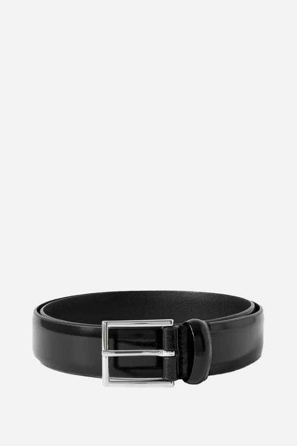 3cm Glossed-Leather Belt from Anderson's