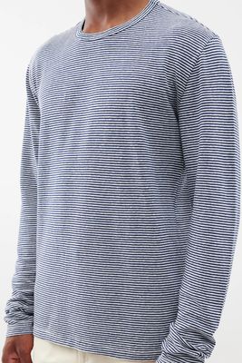 Striped Cotton-Blend Long-Sleeved T-Shirt from Officine Générale 
