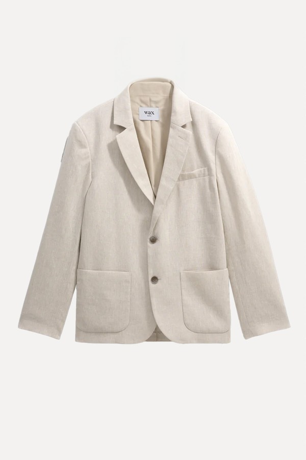 Fintry Natural Linen Blazer from Wax London
