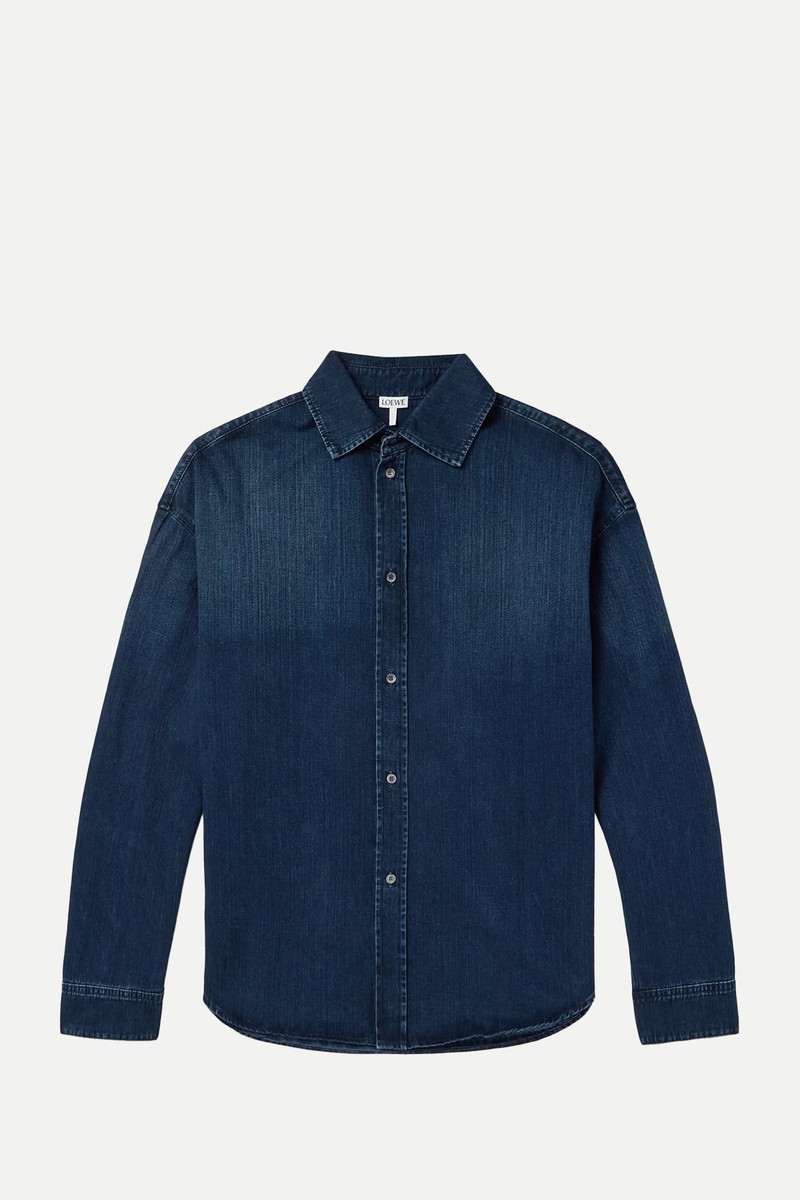 Cutout Denim Shirt from LOEWE