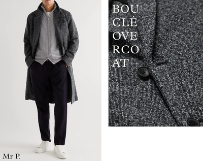 Virgin Wool-Blend Bouclé Overcoat from Mr P.