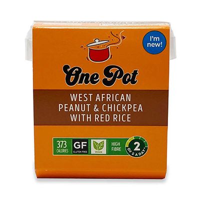One Pot West African Peanut & Chickpea With Red Rice
