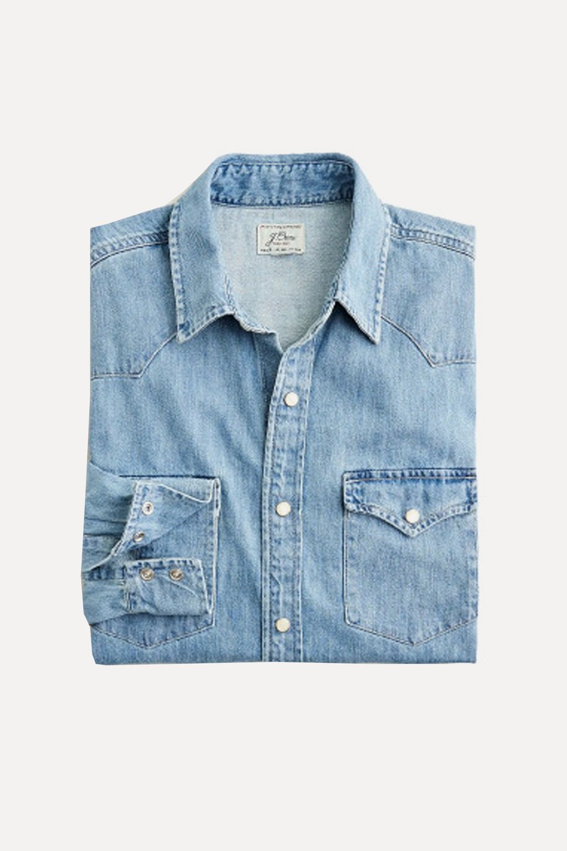 Midweight Denim Western Shirt from J. Crew