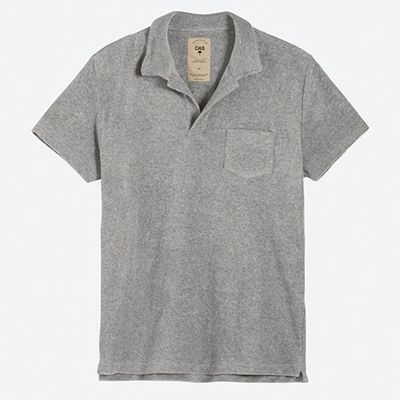 Grey Melange Terry Shirt