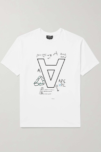 Logo-Print Cotton-Jersey T-Shirt from A.P.C.