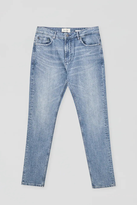 Blue Slim Comfort Fit Jeans from Pull & Bear