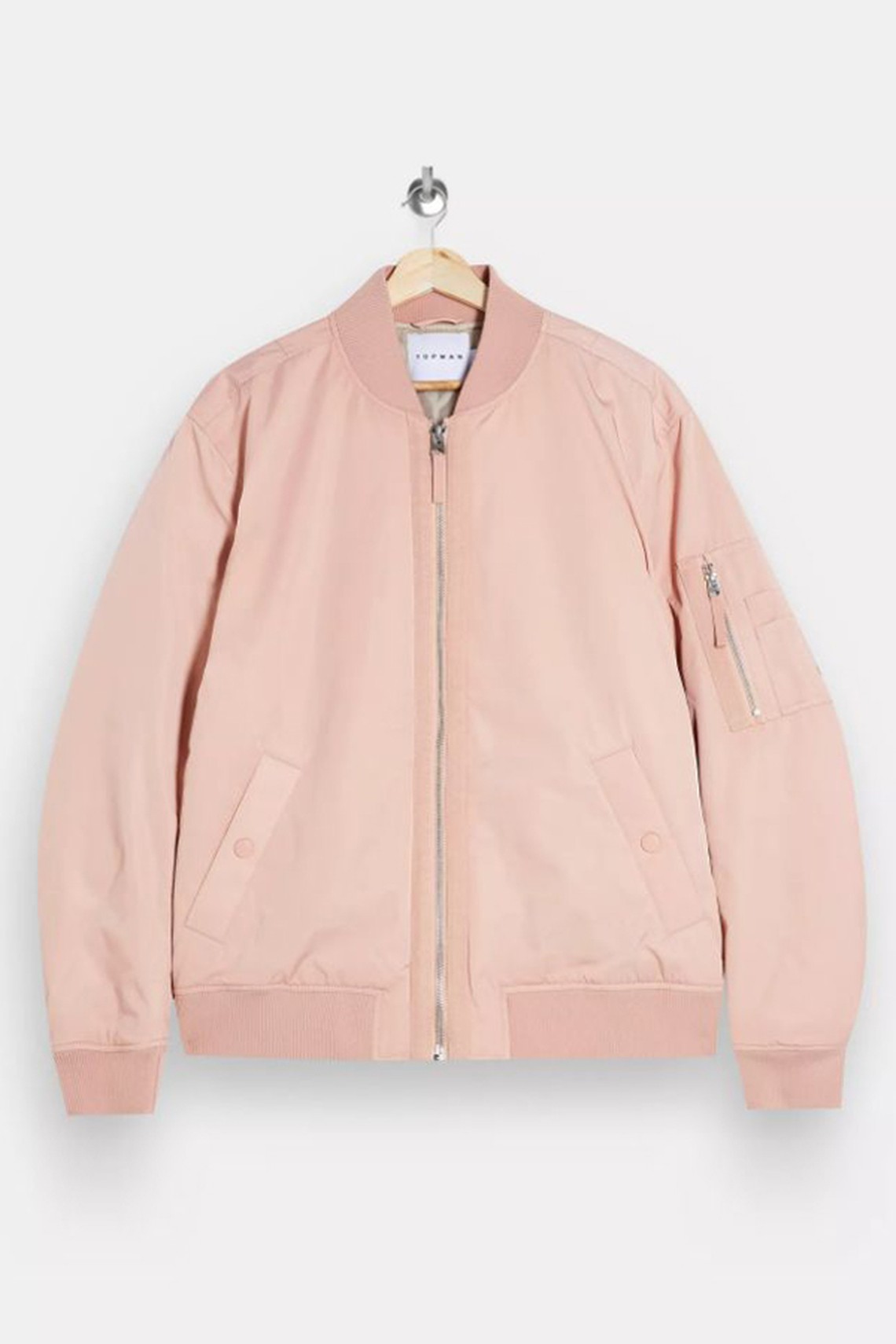 Pink MA1 Bomber Jacket from Topman