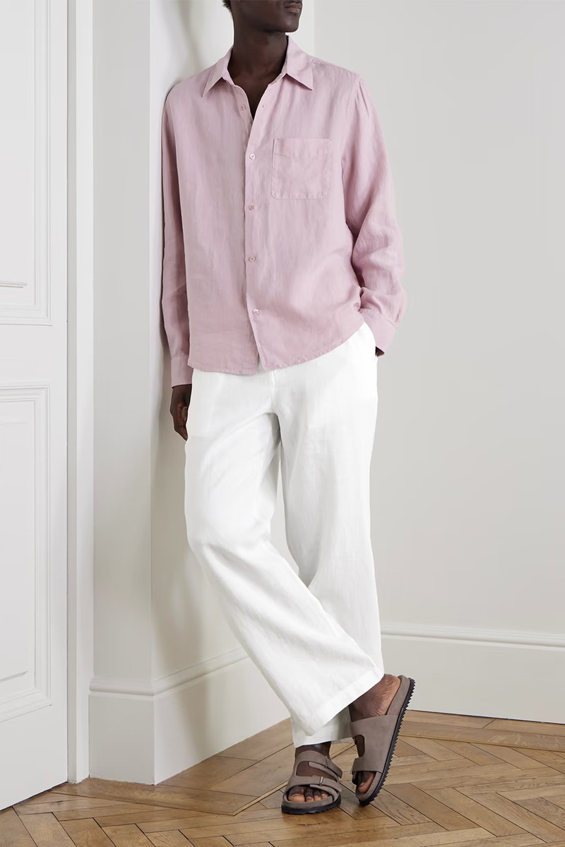 Arthur Wide-Leg Linen Trousers from MR P.