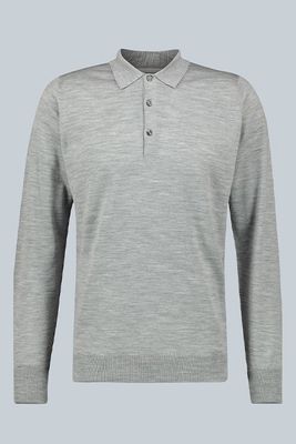 Cotswold Long-Sleeved Polo Shirt from John Smedley