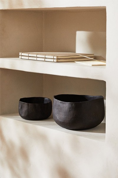 Irregular Metallic Bowl from Zara home