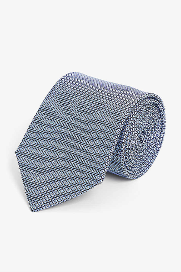 Squares Graphic-Print Silk Tie from Lanvin
