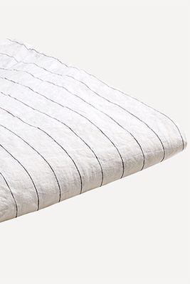Luna Stripe Print Linen Duvet Cover from PIGLET IN BED