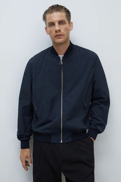 Textured Bomber Jacket from Zara